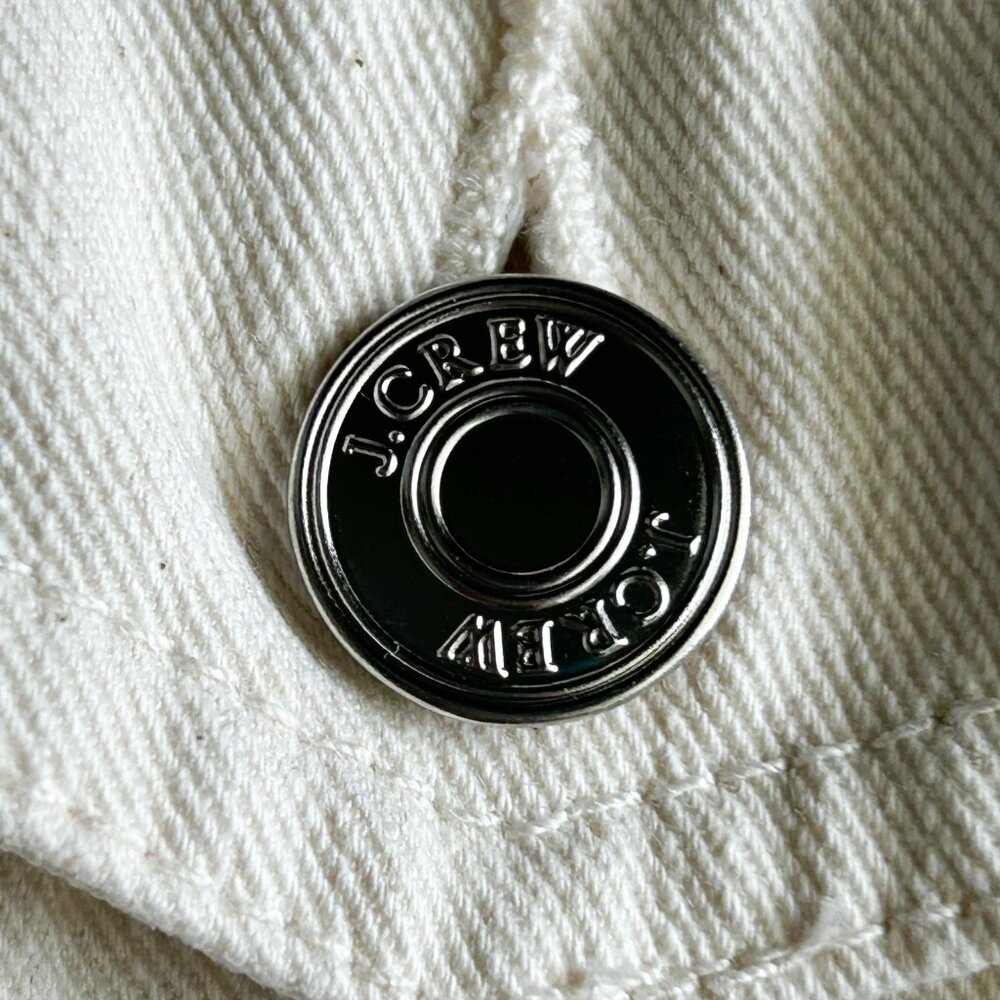 J. Crew Ivory Denim Jacket Women's Size XS - Picture 4 of 7